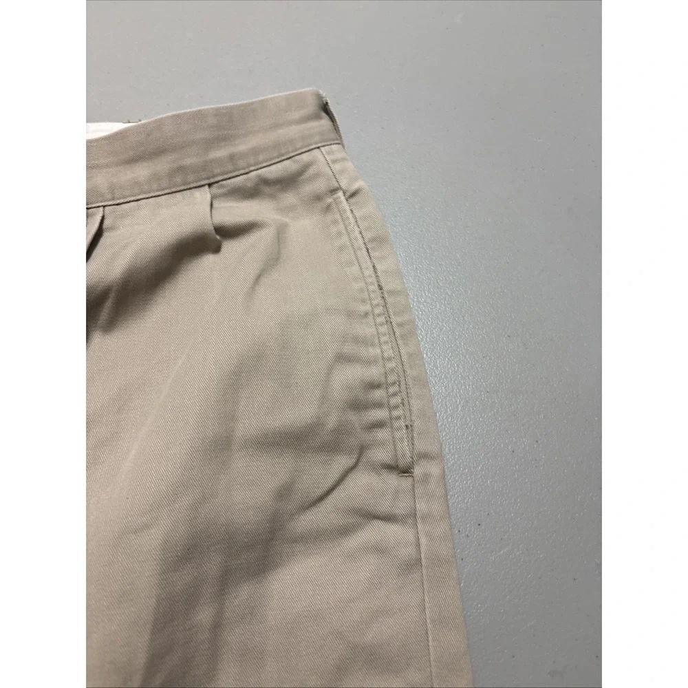 Polo Ralph Lauren Men's Hammond Pant Pleated Size 36X26 Khaki Cotton Y2K Vintage